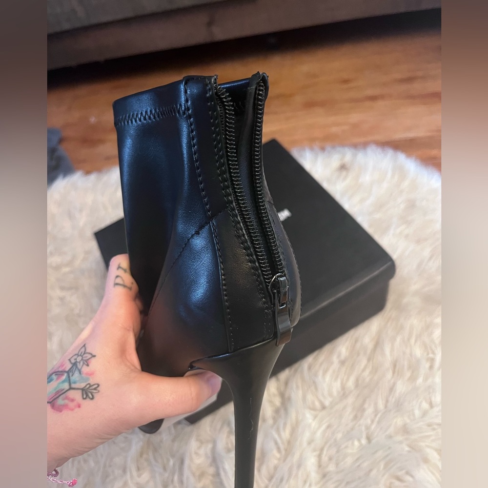 Plt Sock Heel Pointed Bootie 5.5-6 - image 7